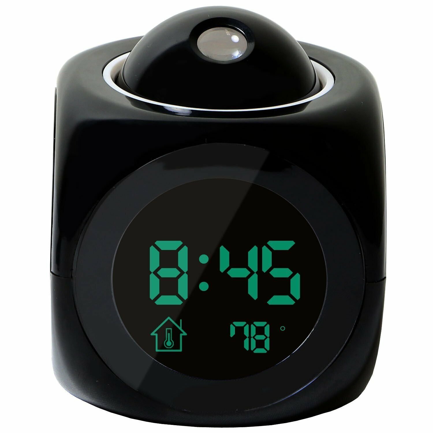 Digital Alarm Clock LED Wall Ceiling Projection LCD Digital Voice Talking With