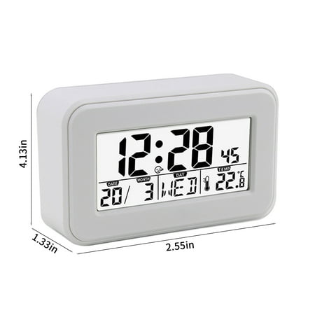 Digital Alarm Clocks for Bedrooms, Loud Alarm Clock for Heavy Sleepers, Large LED Display for Kids, Snooze Supported,Easy To Use, Battery Opreated