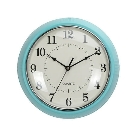 Digital Clock Clearance! Instruments Retro Round Turquoise Metal Analog Wall Clock,Home Essentials Special Offer!