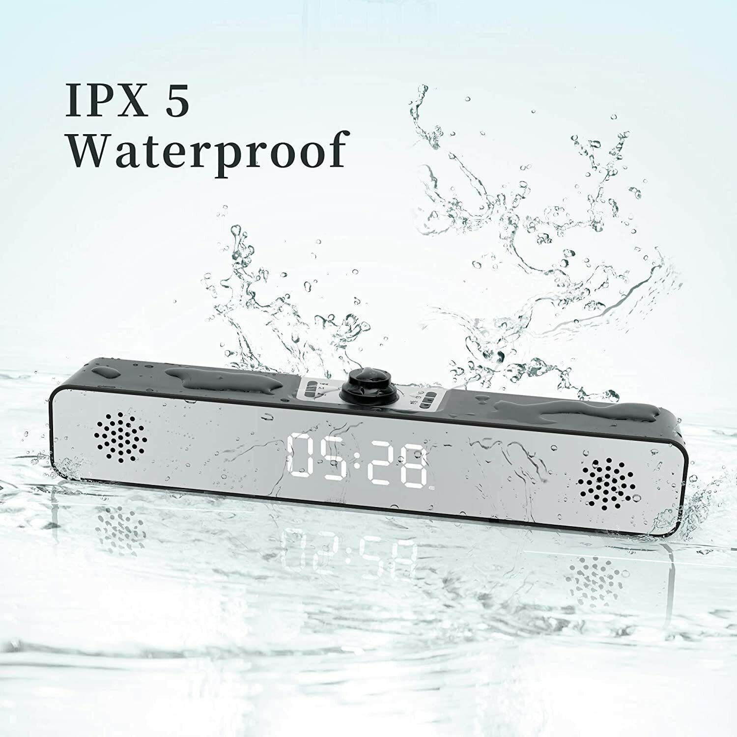 Digital Clock Wireless 5.0 Bluetooth Speaker For Computer Laptop Cell Phone USA