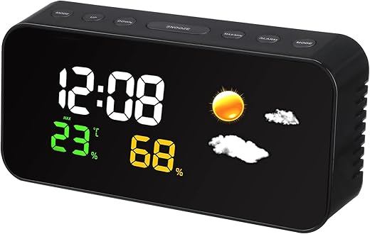 Best Digital Alarm Clocks With Hygrometer