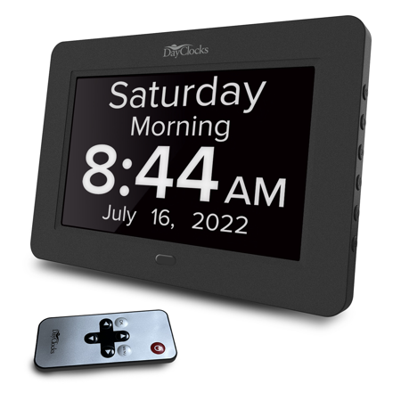 Digital DayClock by DayClocks® 8 Display with Black Frame