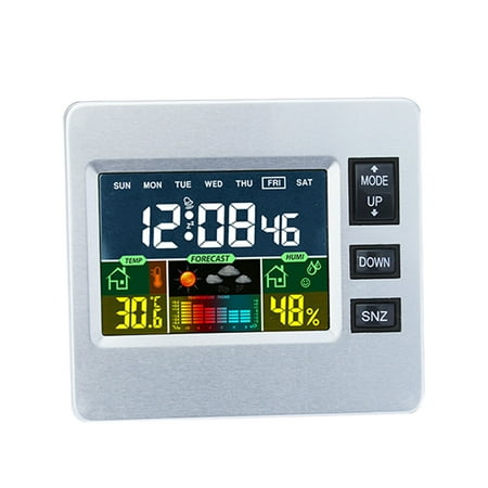 Digital Night Lights LED Desk Alarm Clock Luminous Clock Display Calendar Temperature