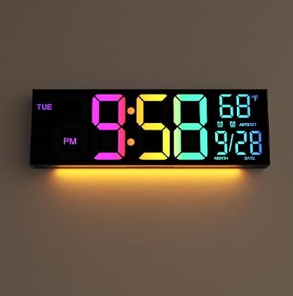 Digital Wall Clock Large Display, 16.2