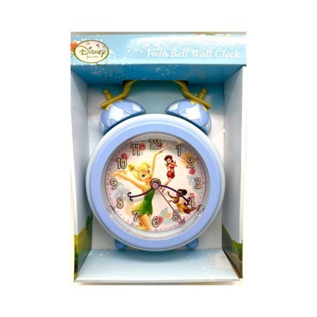 Disney Fairies Tinker Bell Twin Bell Wall Clock