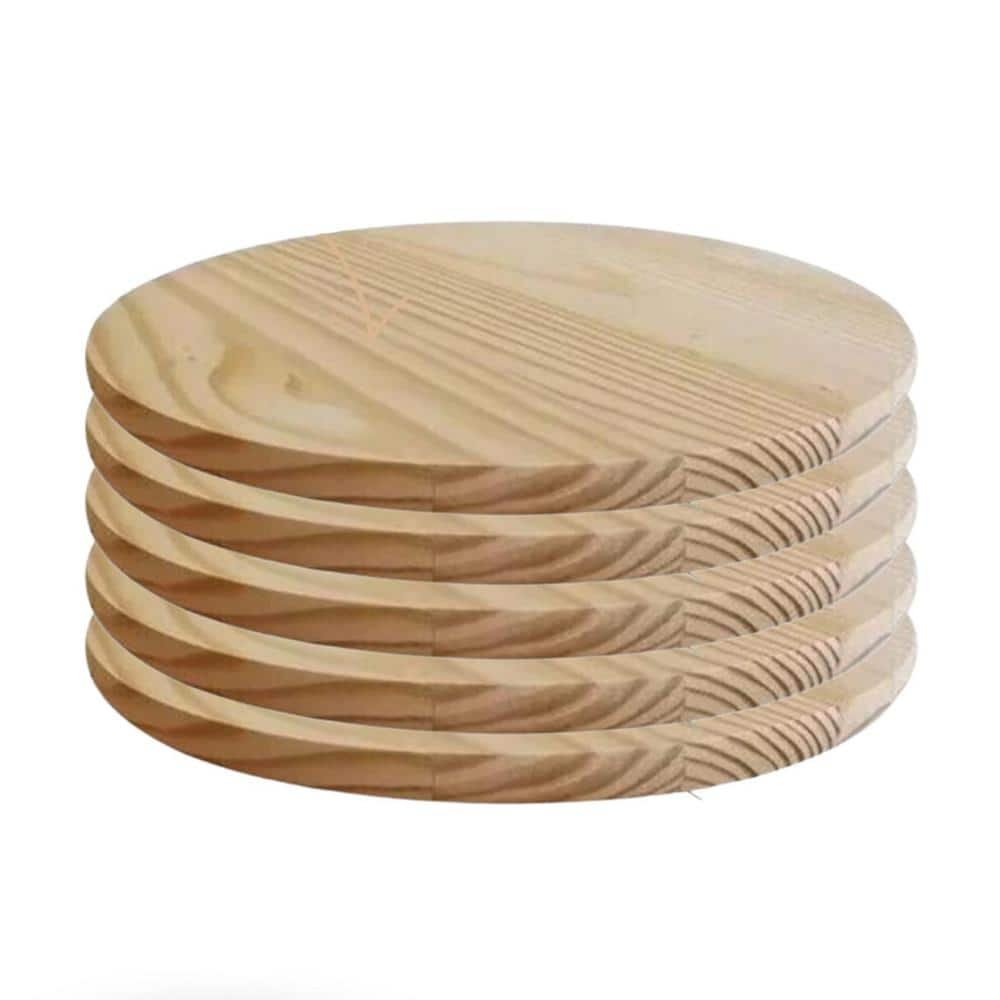 Edge-Glued Round (Common Softwood Boards: 0.75 in. x 11.75 in. x 11.75...
