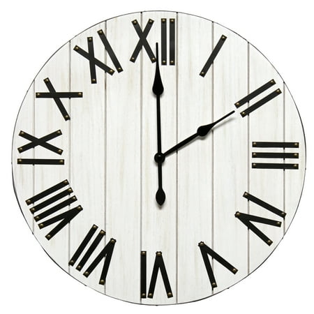 Elegant Designs Small Rustic Clock