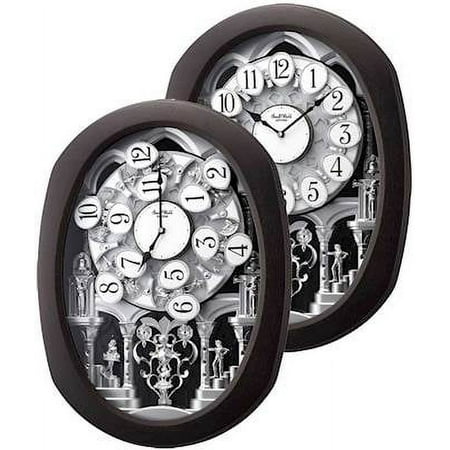 Encore Espresso Musical Motion Clock by Rhythm Clocks