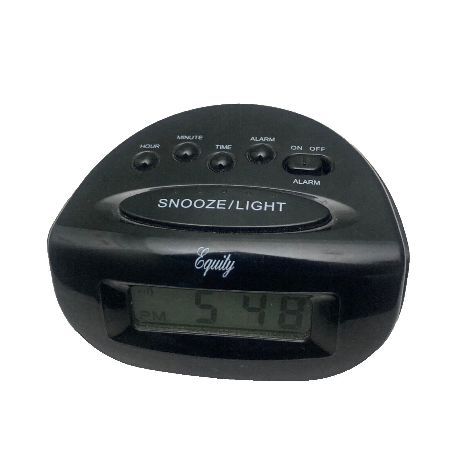 Equity By La Crosse Lcd Snooze Alarm Clock Black
