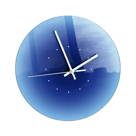 Eudgs Gradient Clock Desktop Background Purpose Wall Clock Kitchen Clock Acrylic Clock Decoration Skillet from to Cake Teacher Desk Things That Make Life Easier under 10 Mechanical Timer Chicken Wire