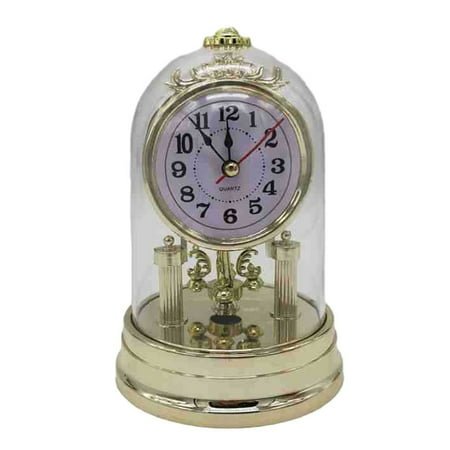 European Style Vintage Desk Clock with Pendulum for Home Decoration