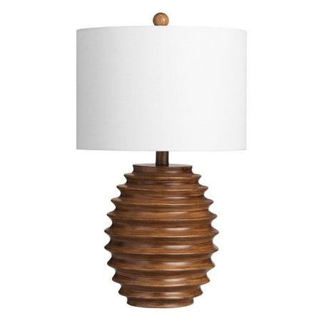 Evolution by Crestview Collection Melmore Honeycomb Table Lamp in Brown