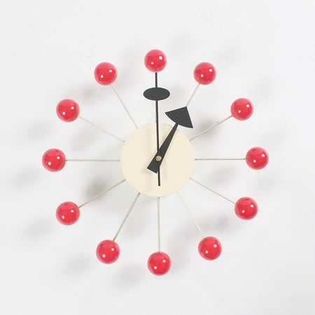 Factory Wholesale Foreign Trade Fashion Clock Background Wall Nelson Wall Clock Simple Colorful Ball Clock Children's Room Candy Wall Clock