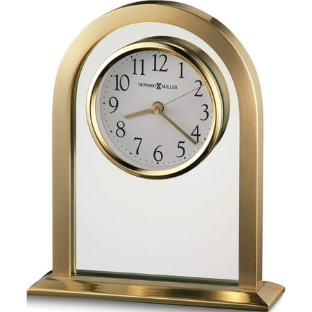 Fashion Imperial Brass Finish Quartz Table Clock (6.25 X 2) Made In China gm1481