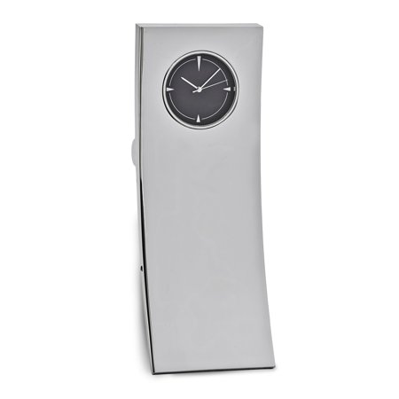 FB Jewels Silver-tone Rectangle Desk Clock