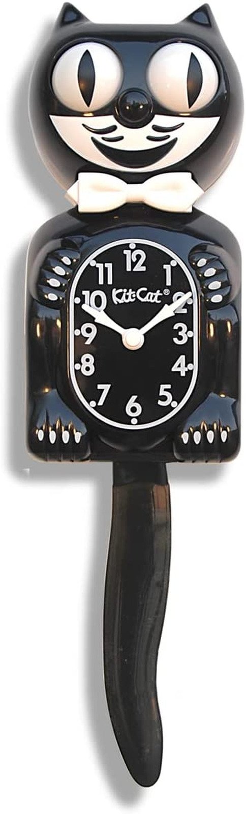 Felix Cat Classic Kit Kat Wall Clock Eyes Roll Tail Wags Childrens Kid Bed Room