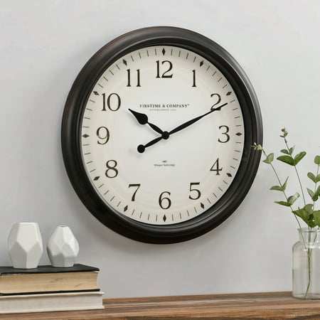 FirsTime & Co. Bronze Avery Whisper Clock, Traditional, Analog, 20 x 2 x 20 in