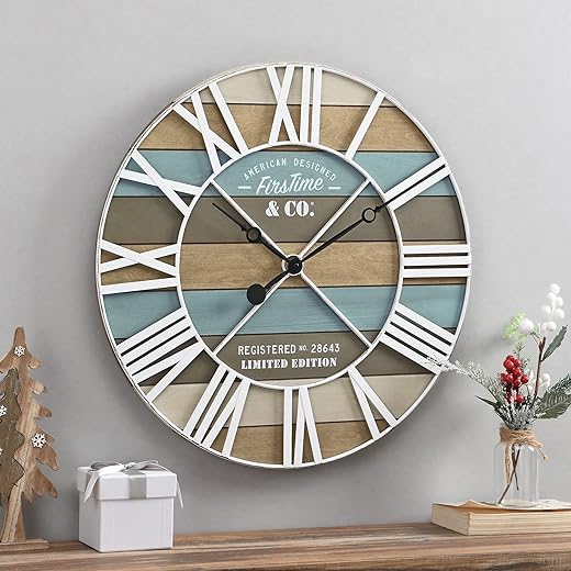 FirsTime & Co. Maritime Planks Wall Clock, 24