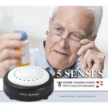 Five Senses - Atomic Talking Alarm Clock For Mom And Dad Or Visually Impaired Peopl[2045]