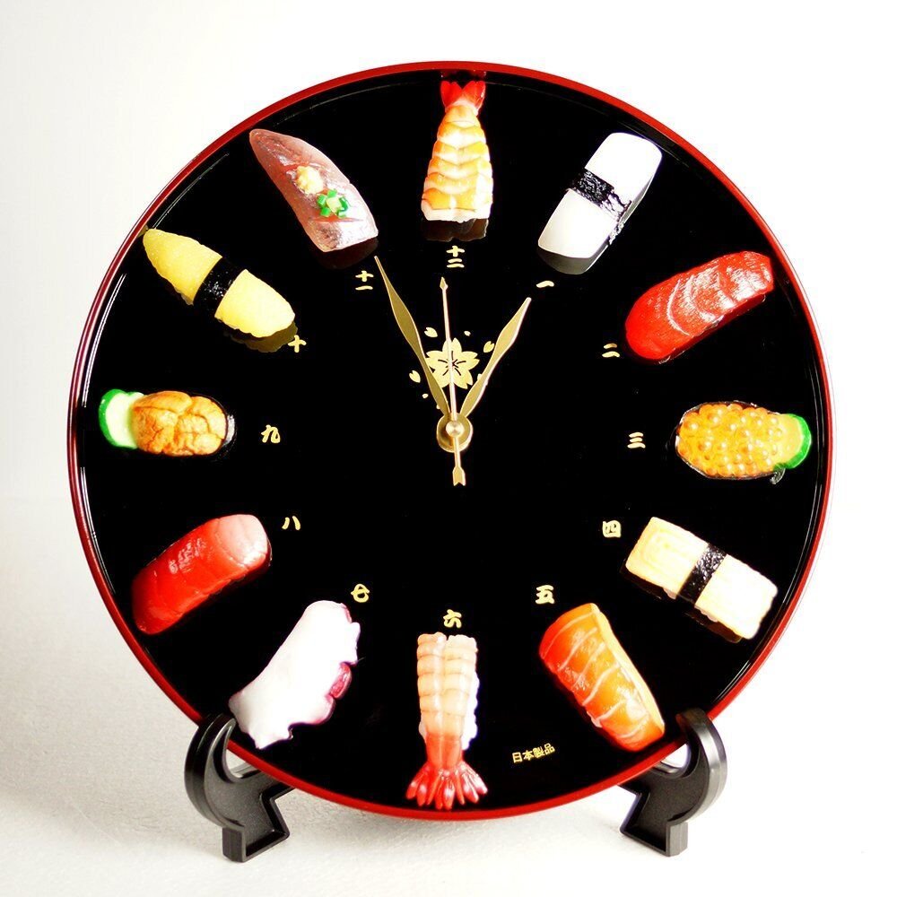 flavorbox CL-27S Sushi Clock for Foreign Visitors to Japan