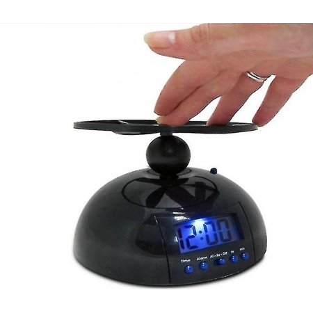 Flying Alarm Clock Led Display Digital Alarm Clock Snooze Alarm Clock Flying Helicopter Propeller De