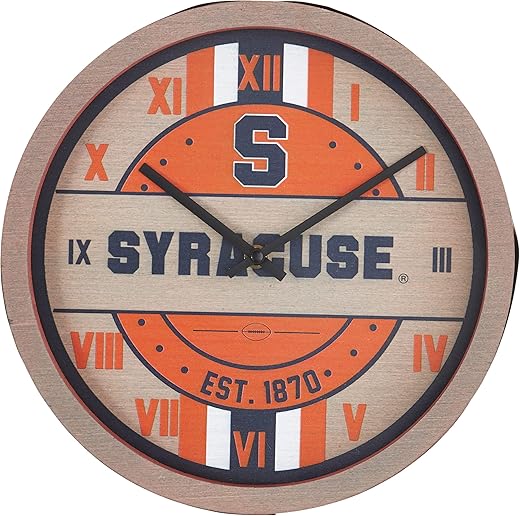 FOCO NCAA Unisex-Adult NCAA Wooden Barrel Wall Clock