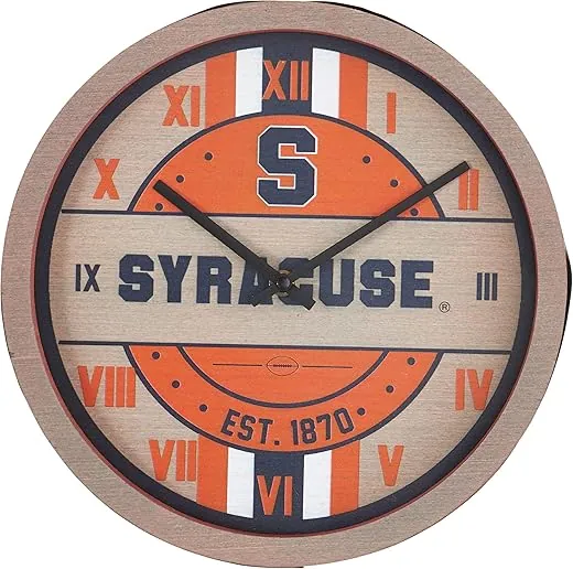 FOCO NCAA Unisex-Adult NCAA Wooden Barrel Wall Clock