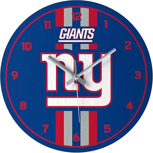 FOCO NFL Unisex-Adult NFL Team Logo Stripe Wall Sign Clock