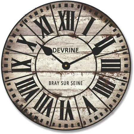 French Tower 2 Wall Clock | Beautiful Color, Silent Mechanism, Made in USA