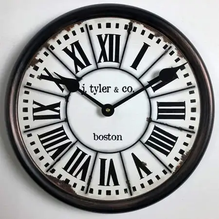 French Tower Wall Clock | Beautiful Color, Silent Mechanism, Made in USA