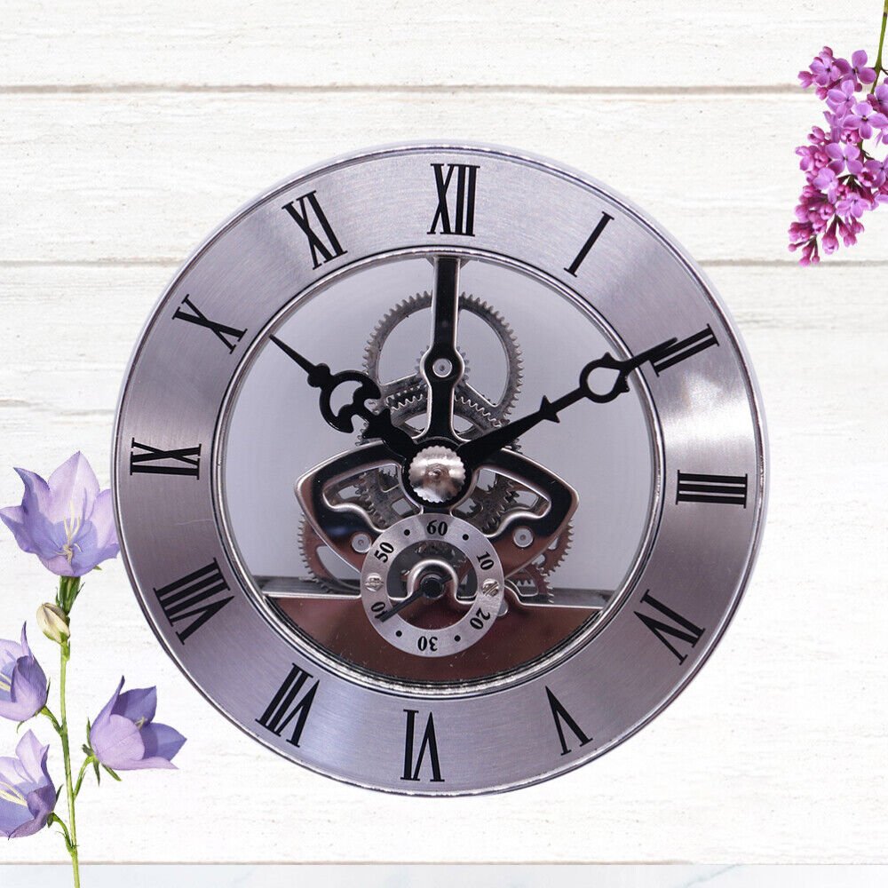 Gear Wall Clock for Home Number Round Perspective Gears Digital