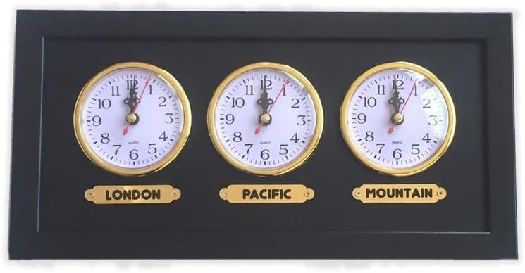 Generic Multi Zone Clock. Custom Time Zone. You can Print The Name, Region or City You Want. 3 Clock. Wall Multi Zone Clock. City Sticker Wall Clock, Gold