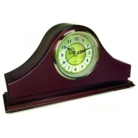 GHF Mantel Concealment Gun Clock, Mahogany, One Size