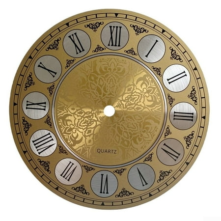 Gold Clock Dial Face For Diy Quartz Wall Clock Project Roman Numerals Home Wall Decoration Aluminium