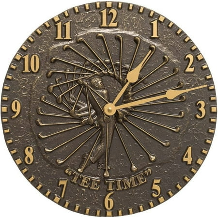 Golfer Clock Finish: French Bronze