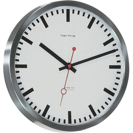 Grand Central Train Station #30471002100 Quartz Wall Clock by - Large Decorative Hanging Round Stainless Steel Clock for Home and Office