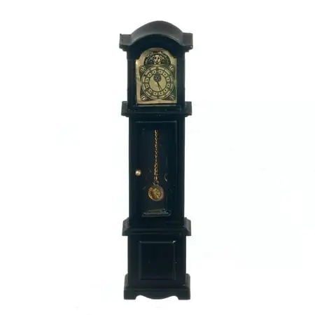 GRANDFATHER CLOCK/BLK Miniature Scale