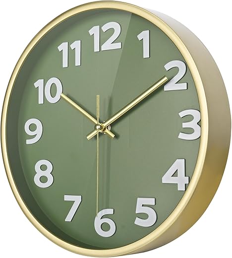 Green Wall Clock 10