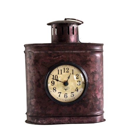 Hand Crafted Table Clock made from Iron Container