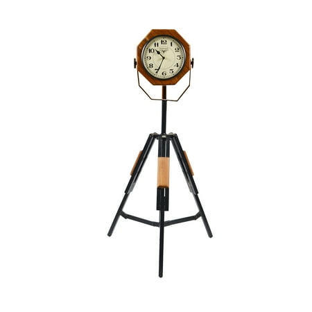 Hand Crafted Wooden Clock on Tripod