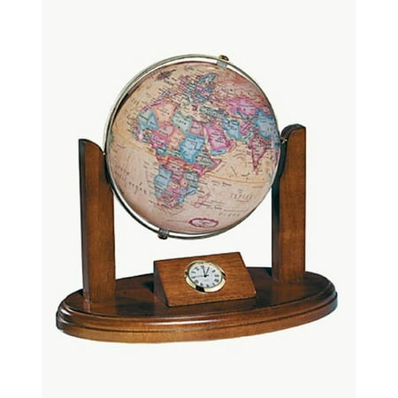 Herff Jones 41820 Executive Desk Top Clock Globe