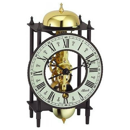 Hermle 23001000711 Bonn Mechanical Skeleton Table Clock, Brass