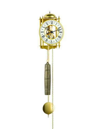 Hermle Antique Style Mechanical Skeleton Wall Clock with Hour Strike 70332-000711