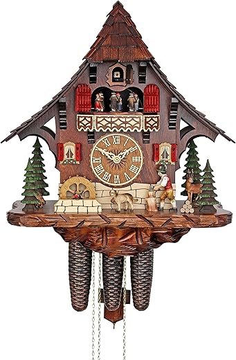 HerrZeit by Adolf Herr Cuckoo Clock - The Busy Wood Chopper AH 446/1 8TMT