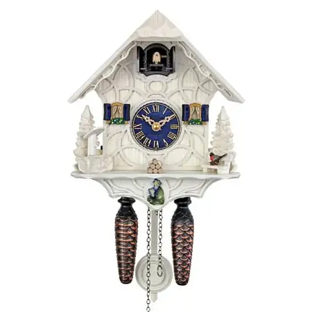 HerrZeit Quartz Cuckoo Clock - Magic White