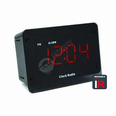 Hidden Camera Night Vision Clock - Mini Spy Camera Built Into Fully Functional Alarm Clock Radio - Perfect for Office, Home Nanny Cam - IR Infrared Night Vision LED Illuminators are 100% Invisible