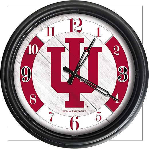 Holland Bar Stool Co. Indiana University Indoor/Outdoor LED Wall Clock