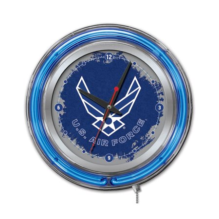 Holland Bar Stool Co. United States Air Force Double Neon Wall Clock