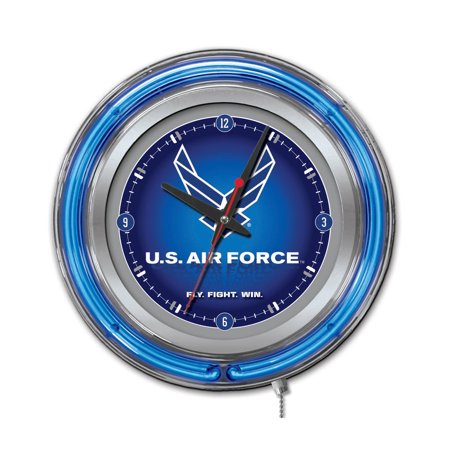 Holland Bar Stool Co. United States Air Force Double Neon Wall Clock