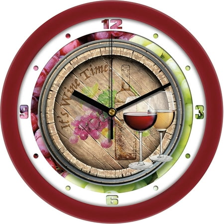 Home Decor Wall Clock - It's Wine Time